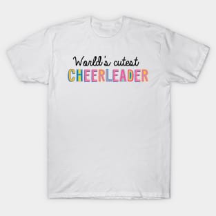 Cheerleader Gifts | World's cutest Cheerleader T-Shirt